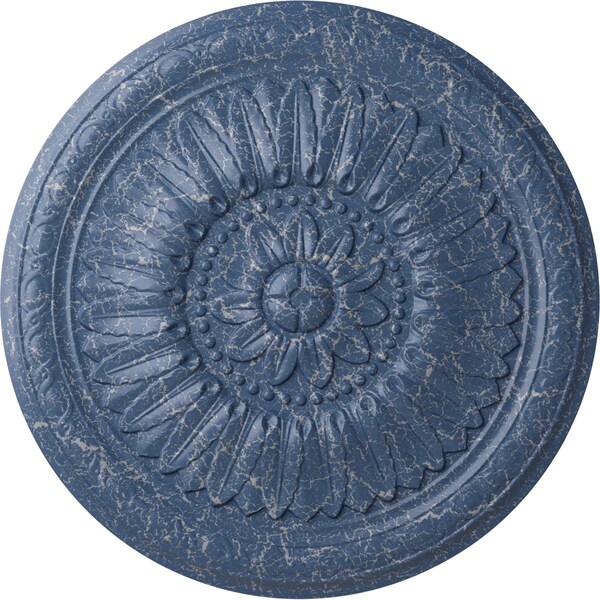 Ekena Millwork Temple Ceiling Medallion (Fits Canopies up to 9 1/4"), 24"OD x 1 5/8"P, Americana Crackle CM24TEAMC - main